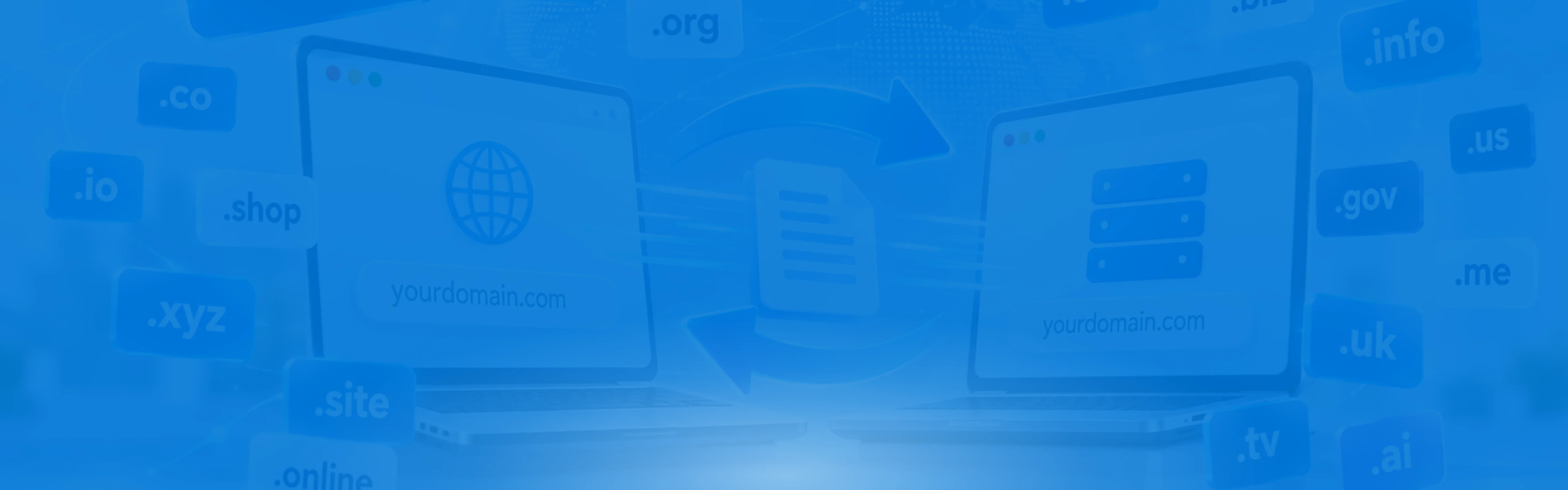 Premium DNS global network background